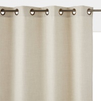 Штора С люверсами с эффектом ткани меланж Exuron 180 x 135 см бежевый LA REDOUTE INTERIEURS  фото, kupilegko.ru